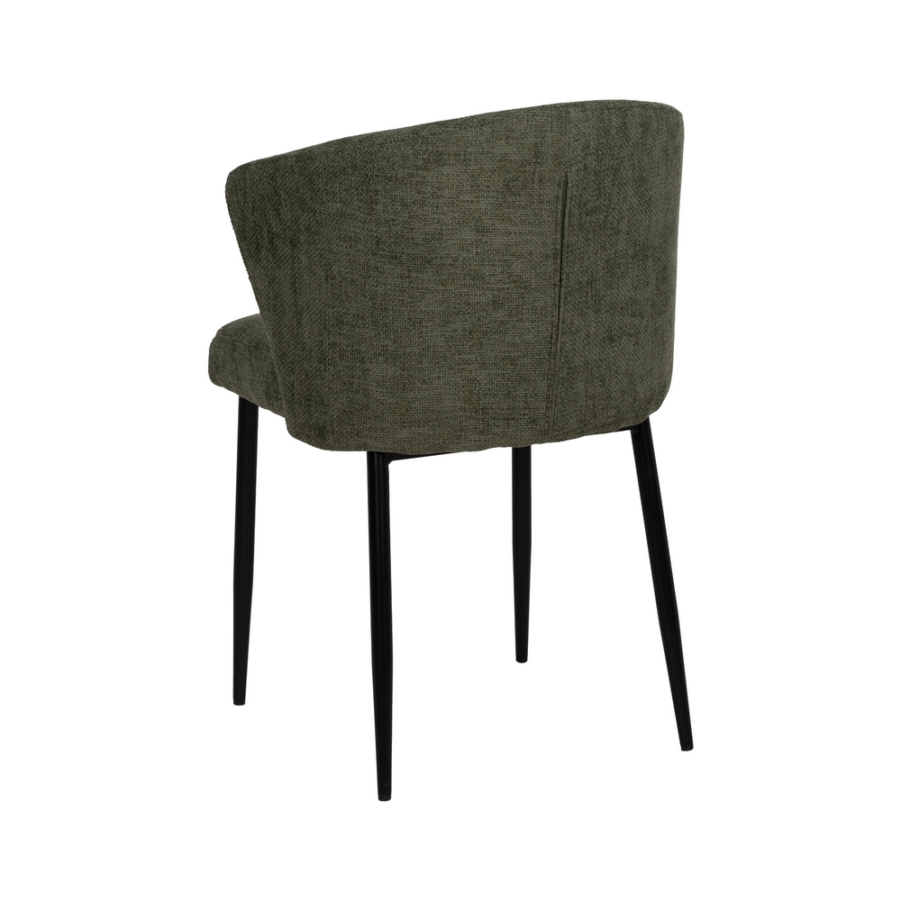 SILLA VERDE TEJIDO-METAL CONTRACT 59 X 55 X 80 CM - Imagen 4