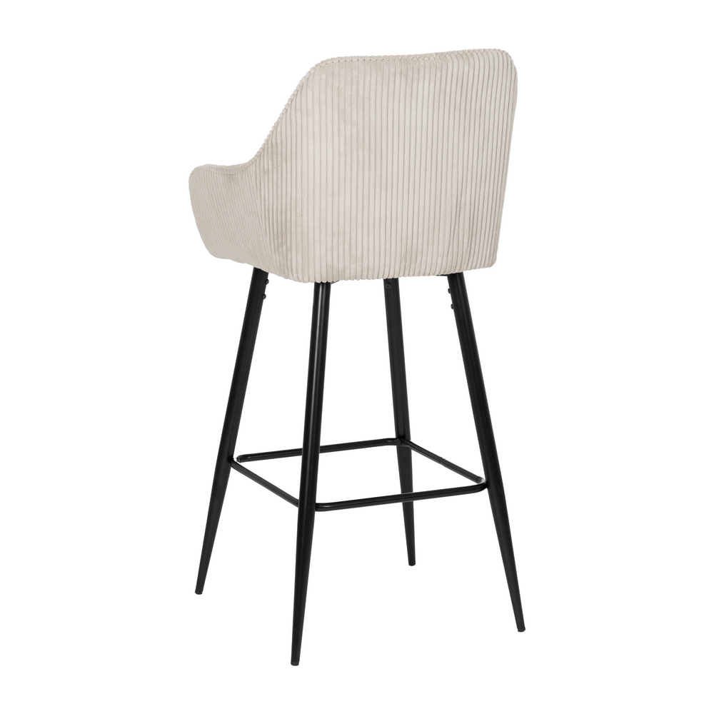 TABURETE BEIGE TEJIDO-METAL CONTRACT 54 X 41,50 X 109 CM - Imagen 4