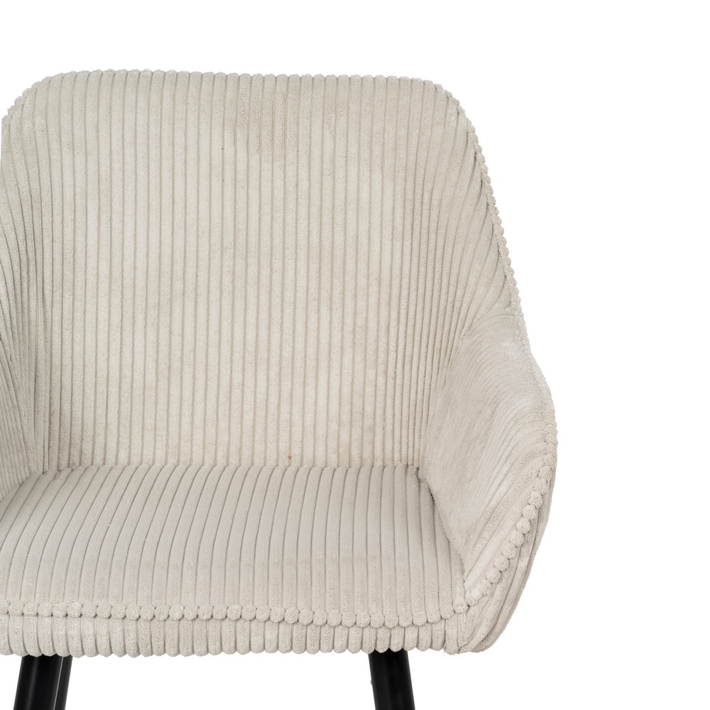 TABURETE BEIGE TEJIDO-METAL CONTRACT 54 X 41,50 X 109 CM - Imagen 5