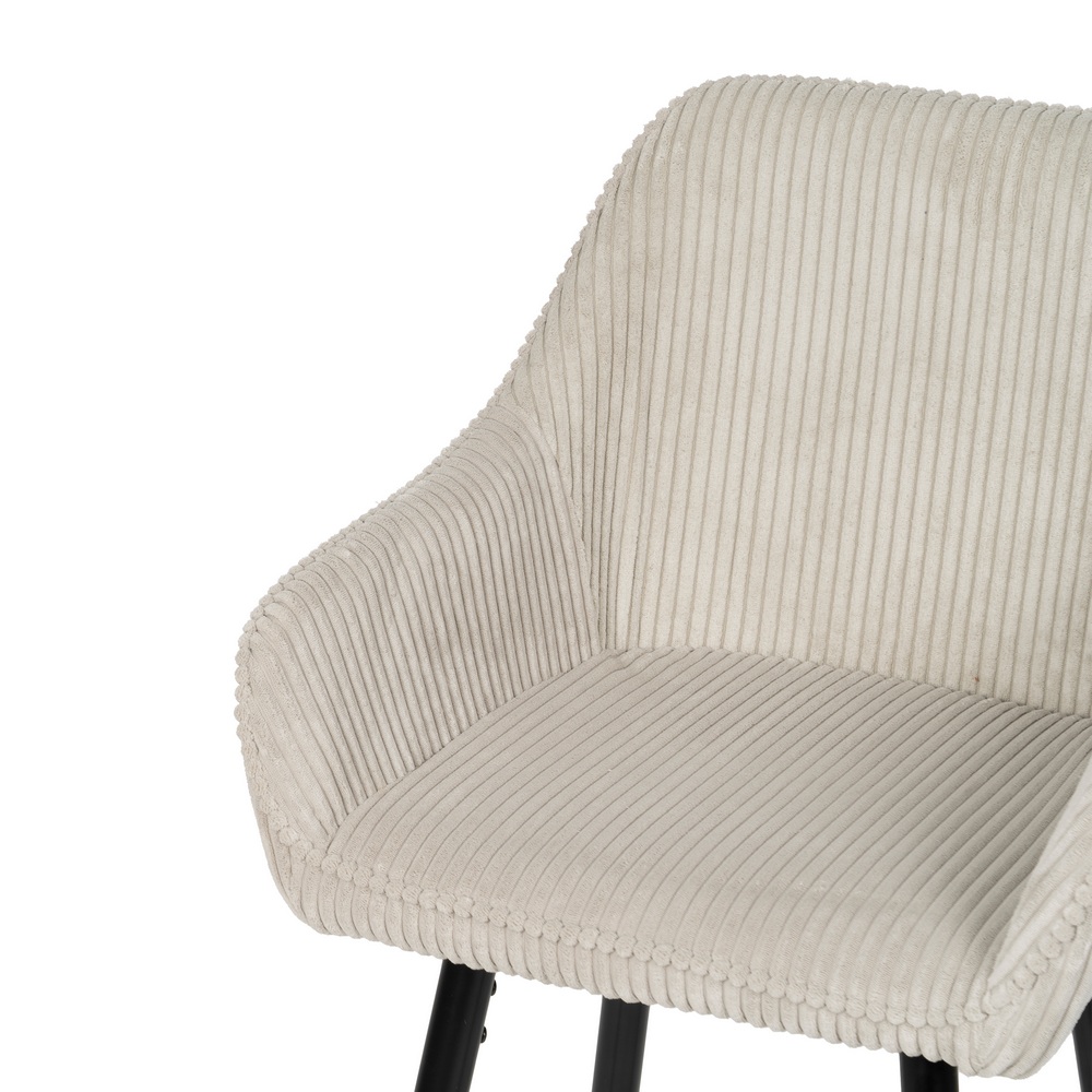 TABURETE BEIGE TEJIDO-METAL CONTRACT 54 X 41,50 X 109 CM - Imagen 6