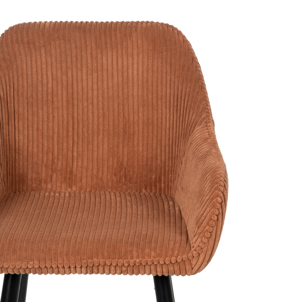 TABURETE TERRACOTA TEJIDO-METAL CONTRACT 54 X 41,50 X 109 CM - Imagen 5