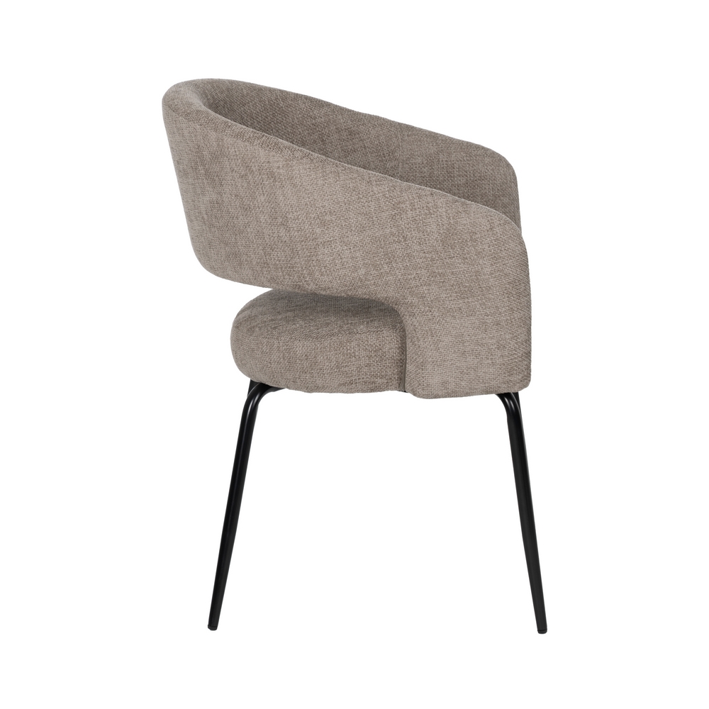 SILLA TAUPE TEJIDO-METAL CONTRACT 57 X 56 X 81 CM - Imagen 3