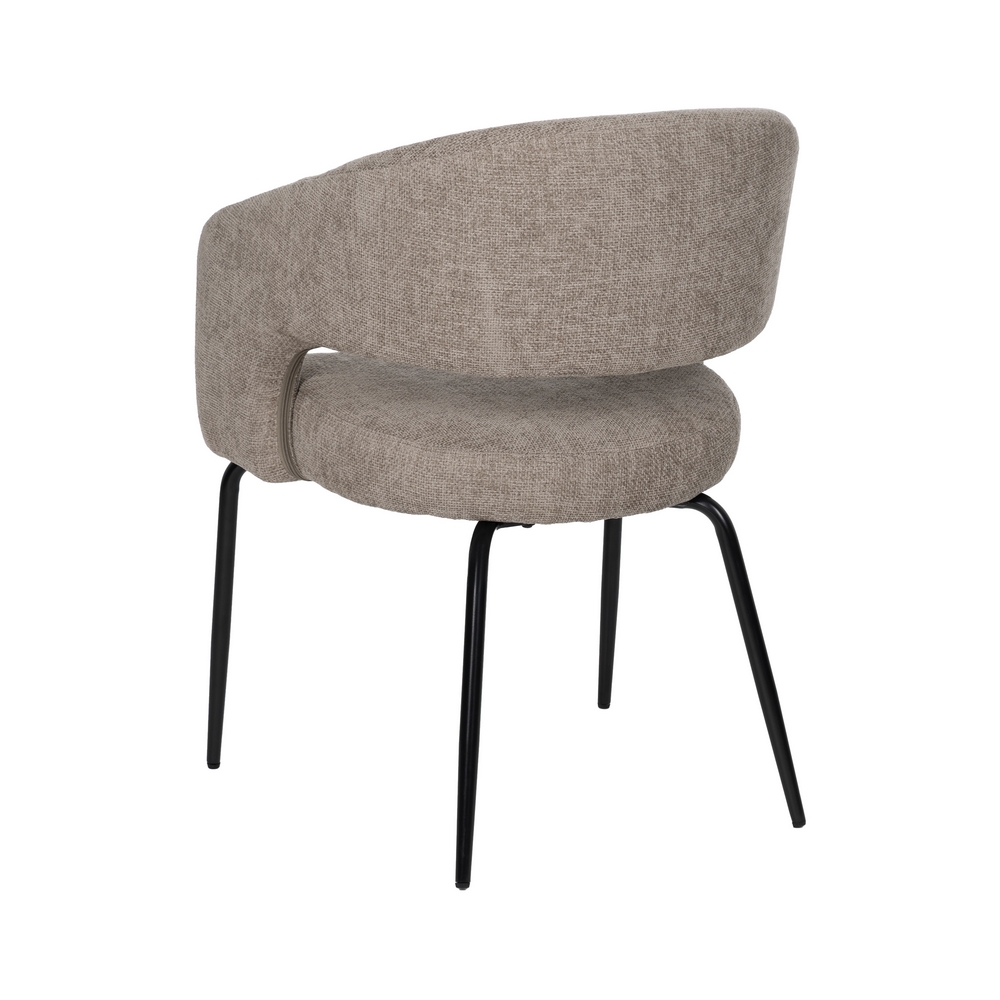 SILLA TAUPE TEJIDO-METAL CONTRACT 57 X 56 X 81 CM - Imagen 4
