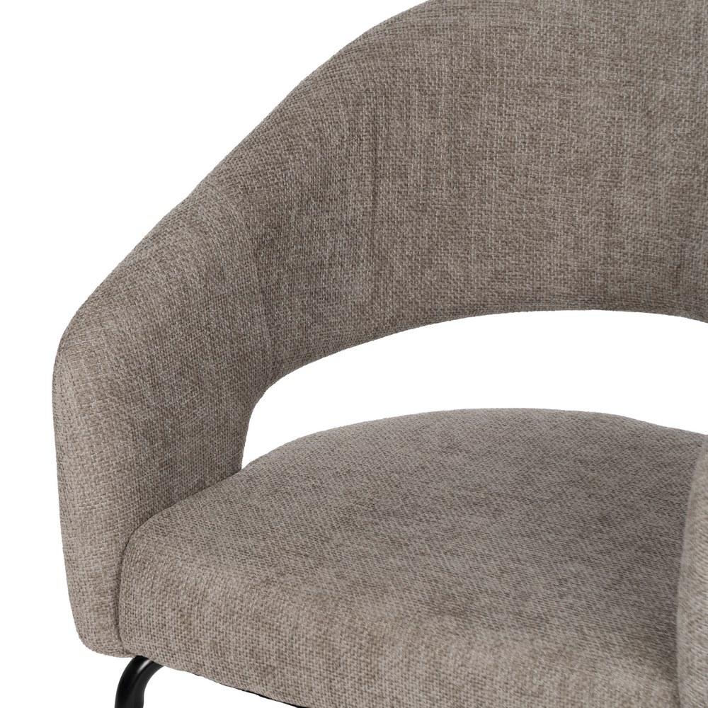 SILLA TAUPE TEJIDO-METAL CONTRACT 57 X 56 X 81 CM - Imagen 6