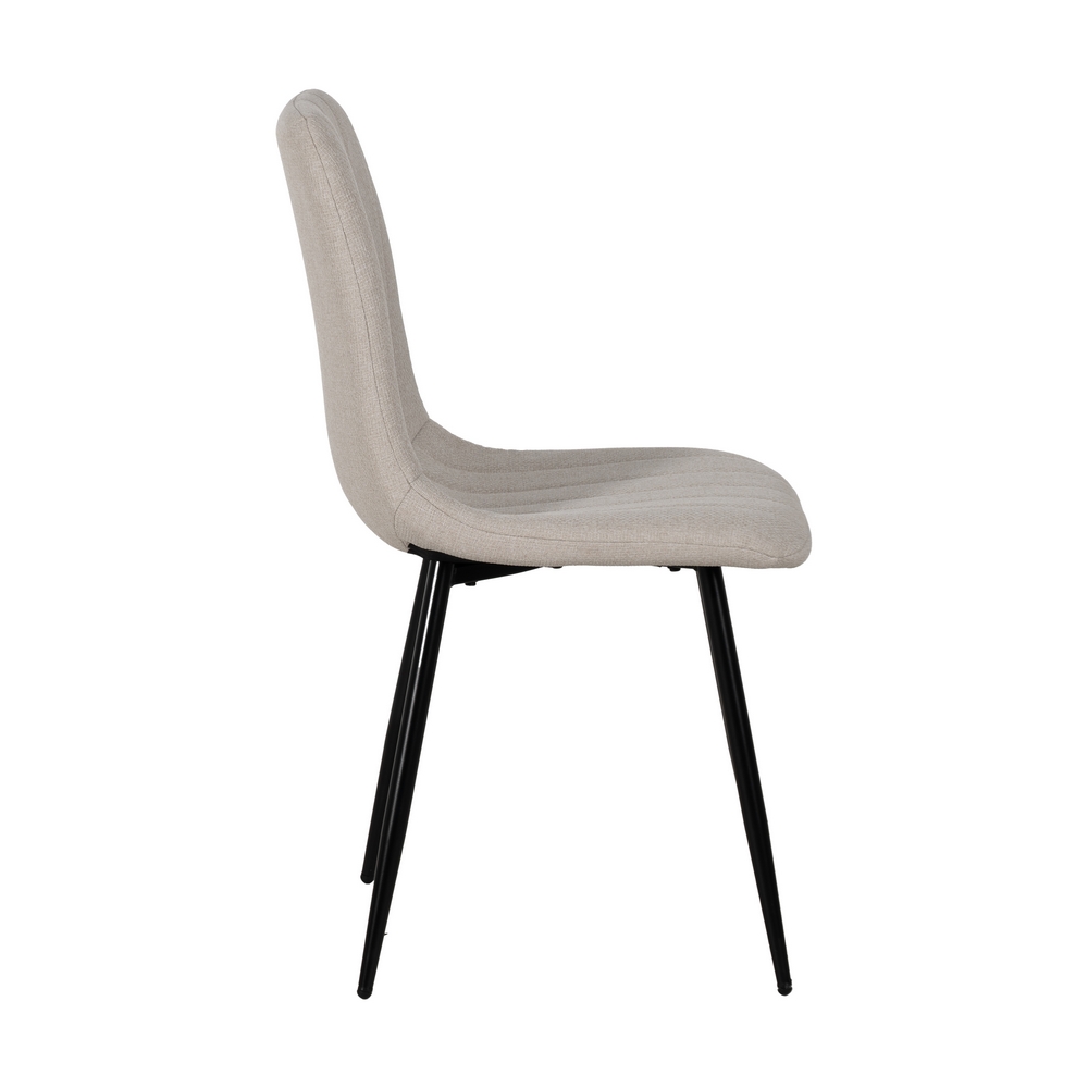 SILLA CREMA TEJIDO-METAL SALÓN 44 X 51 X 88 CM - Imagen 3