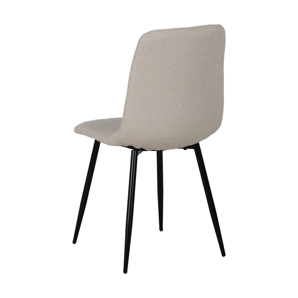 SILLA CREMA TEJIDO-METAL SALÓN 44 X 51 X 88 CM - Imagen 4