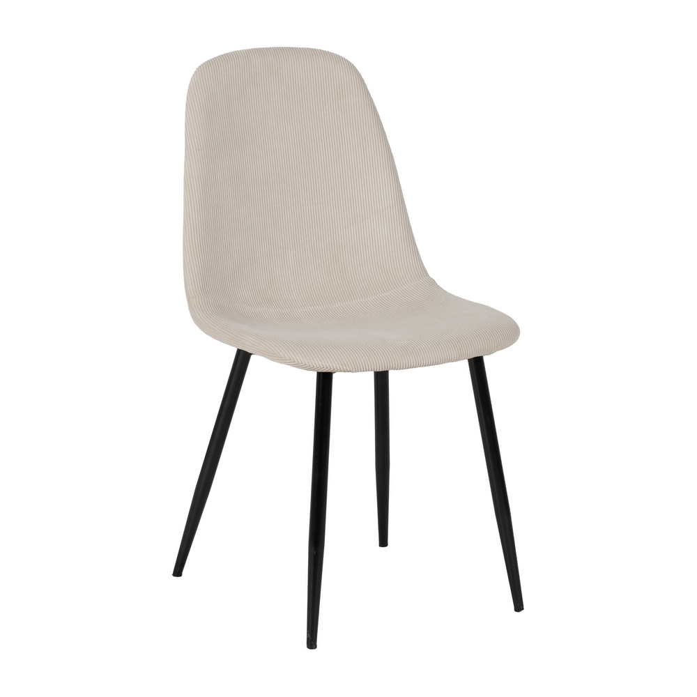 SILLA PANA CREMA TEJIDO-METAL SALÓN 44 X 47 X 88 CM - Imagen 2