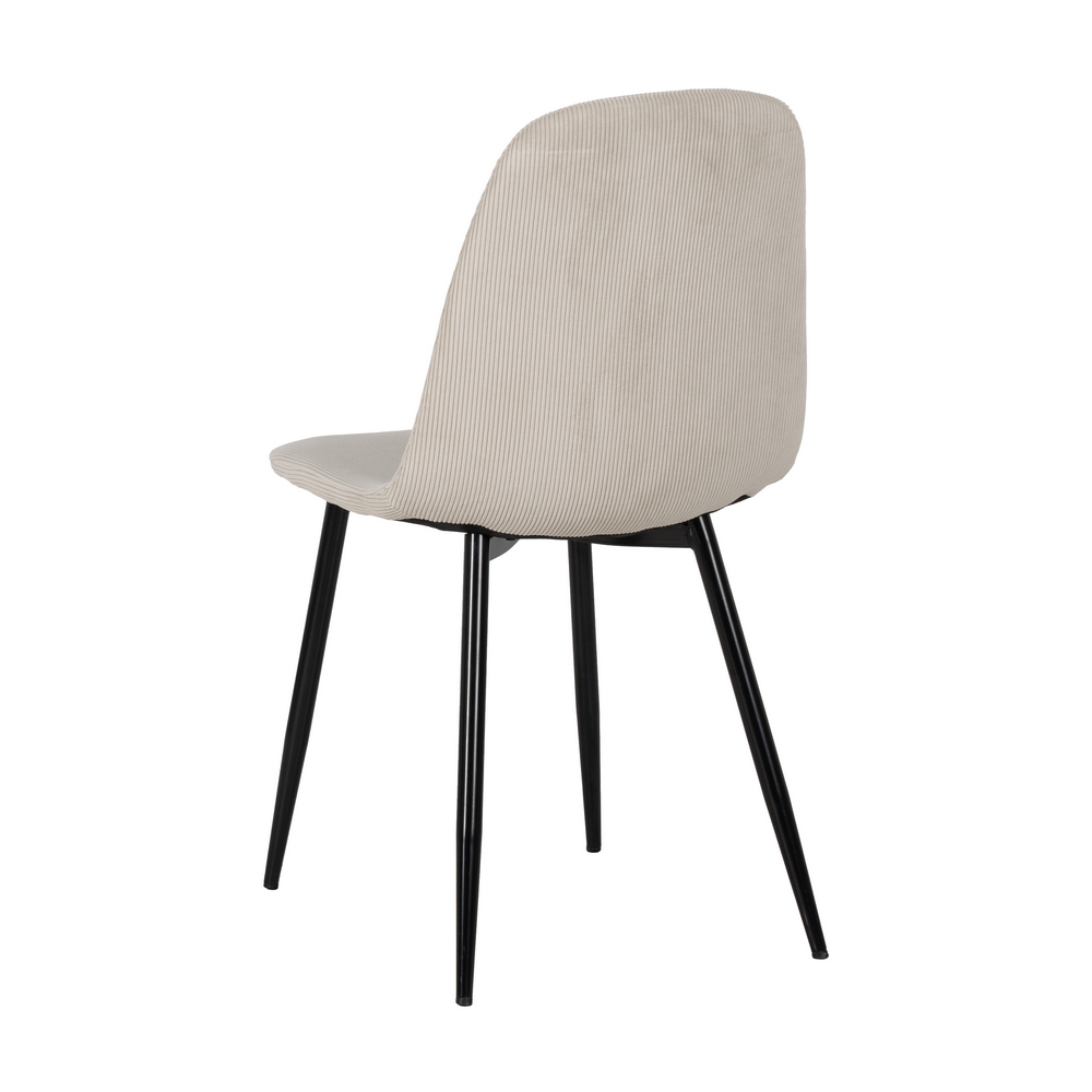 SILLA PANA CREMA TEJIDO-METAL SALÓN 44 X 47 X 88 CM - Imagen 4