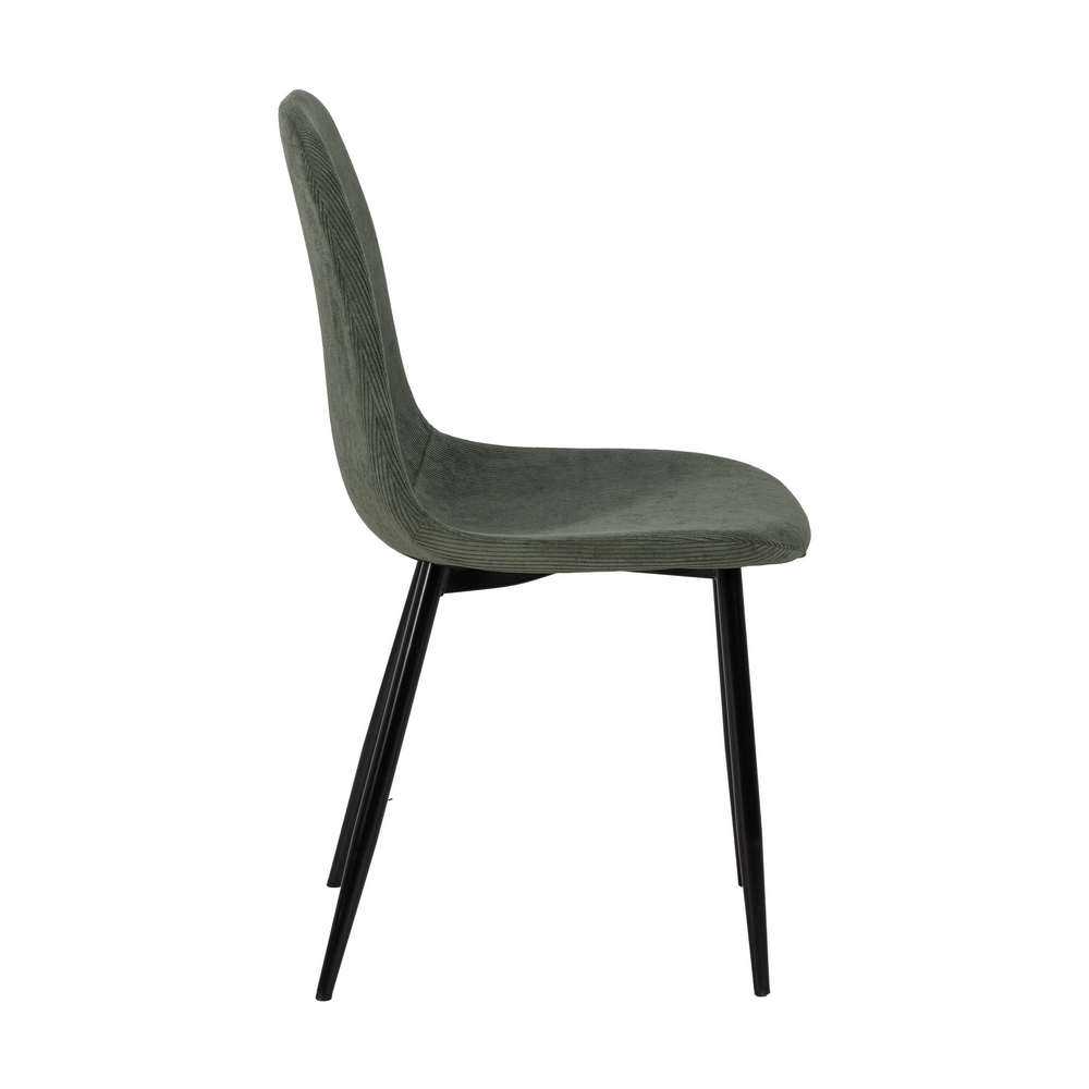 SILLA PANA VERDE TEJIDO-METAL SALÓN 44 X 47 X 88 CM - Imagen 3