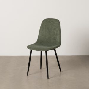 SILLA PANA VERDE TEJIDO-METAL SALÓN 44 X 47 X 88 CM