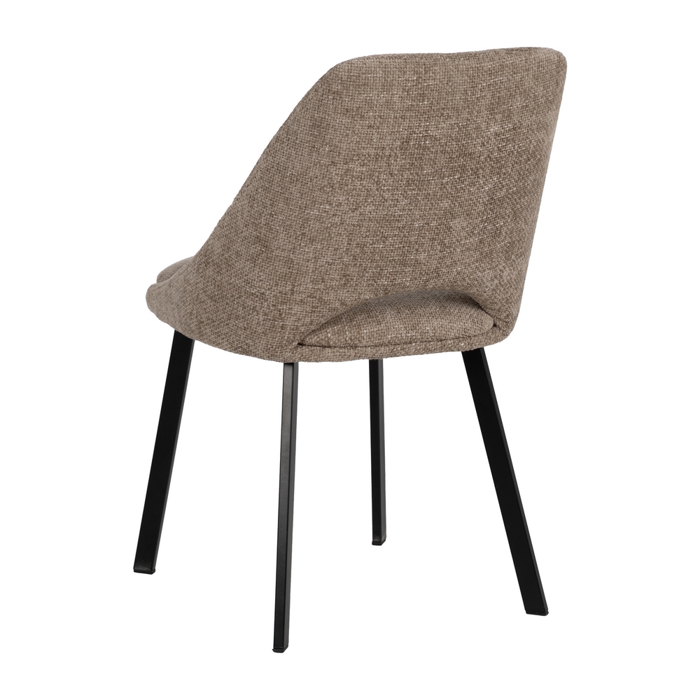 SILLA BEIGE TEJIDO-METAL SALÓN 48 X 61 X 85 CM - Imagen 4