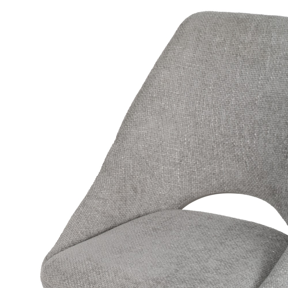 SILLA GRIS TEJIDO-METAL SALÓN 48 X 61 X 85 CM - Imagen 6