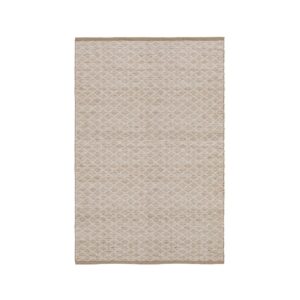 ALFOMBRA BLANCO-NATURAL YUTE-ALGODÓN 160 X 240 CM