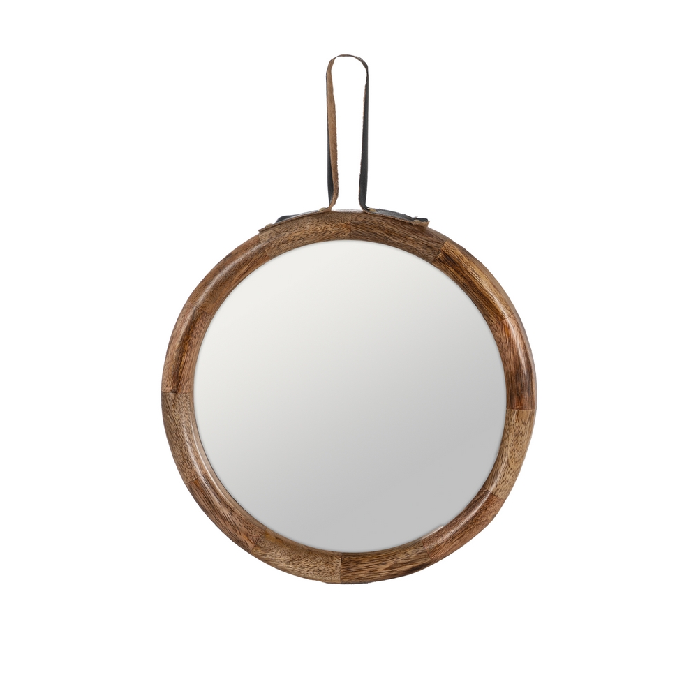 S/3 ESPEJO NATURAL MADERA DE MANGO 30 X 2,50 X 30 CM - Imagen 6