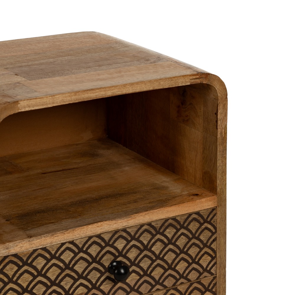 MESITA NATURAL MADERA DE MANGO 37 X 31 X 66 CM - Imagen 4