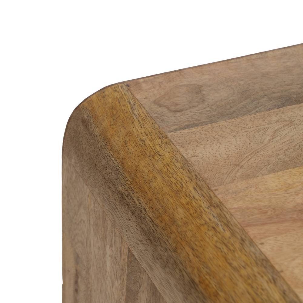 MESITA NATURAL MADERA DE MANGO 70,50 X 35 X 71 CM - Imagen 4