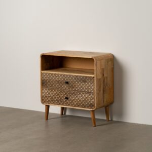 MESITA NATURAL MADERA DE MANGO 70,50 X 35 X 71 CM