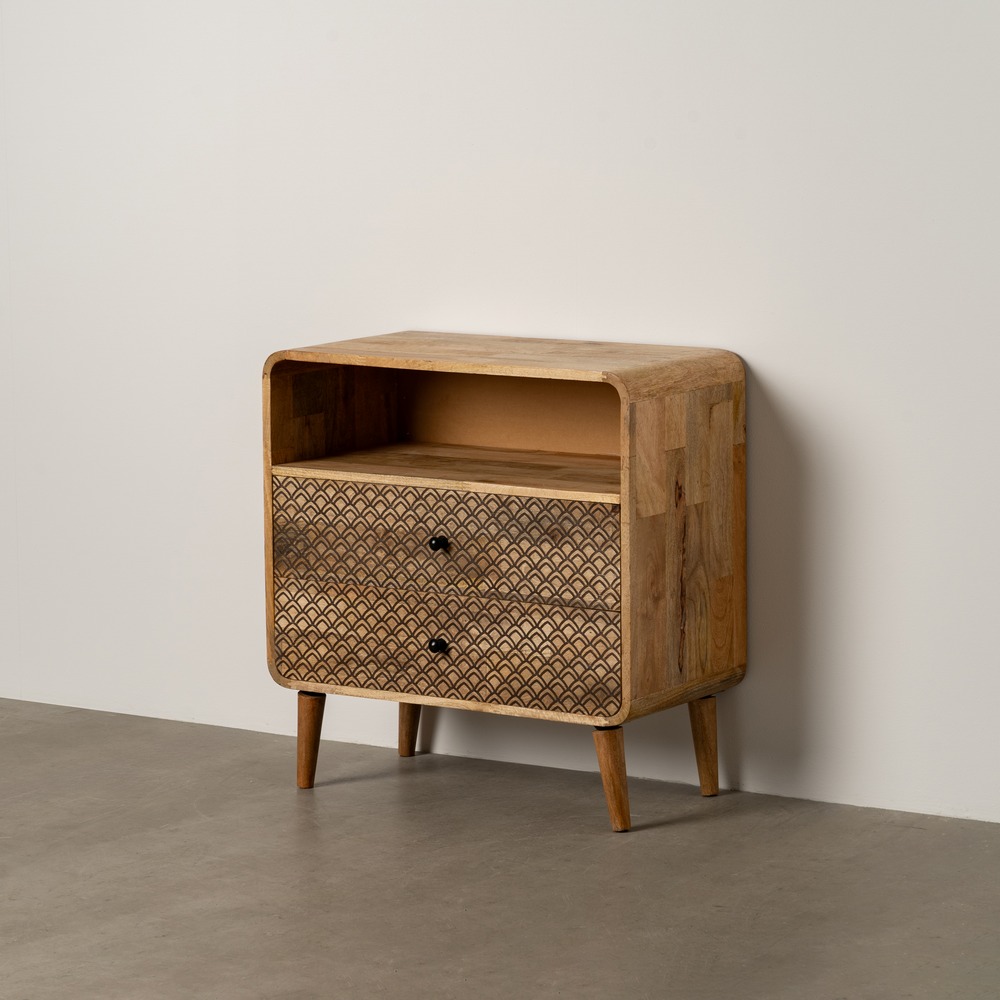 MESITA NATURAL MADERA DE MANGO 70,50 X 35 X 71 CM