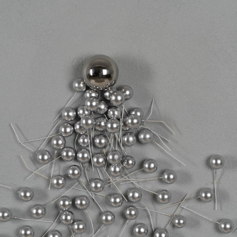 CUADRO ABSTRACTO BLANCO-PLATA 100 X 100 CM - Imagen 2