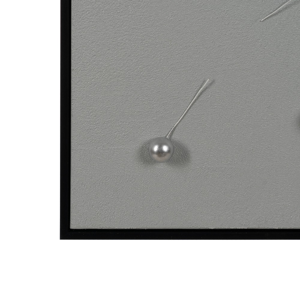 CUADRO ABSTRACTO BLANCO-PLATA 100 X 100 CM - Imagen 5