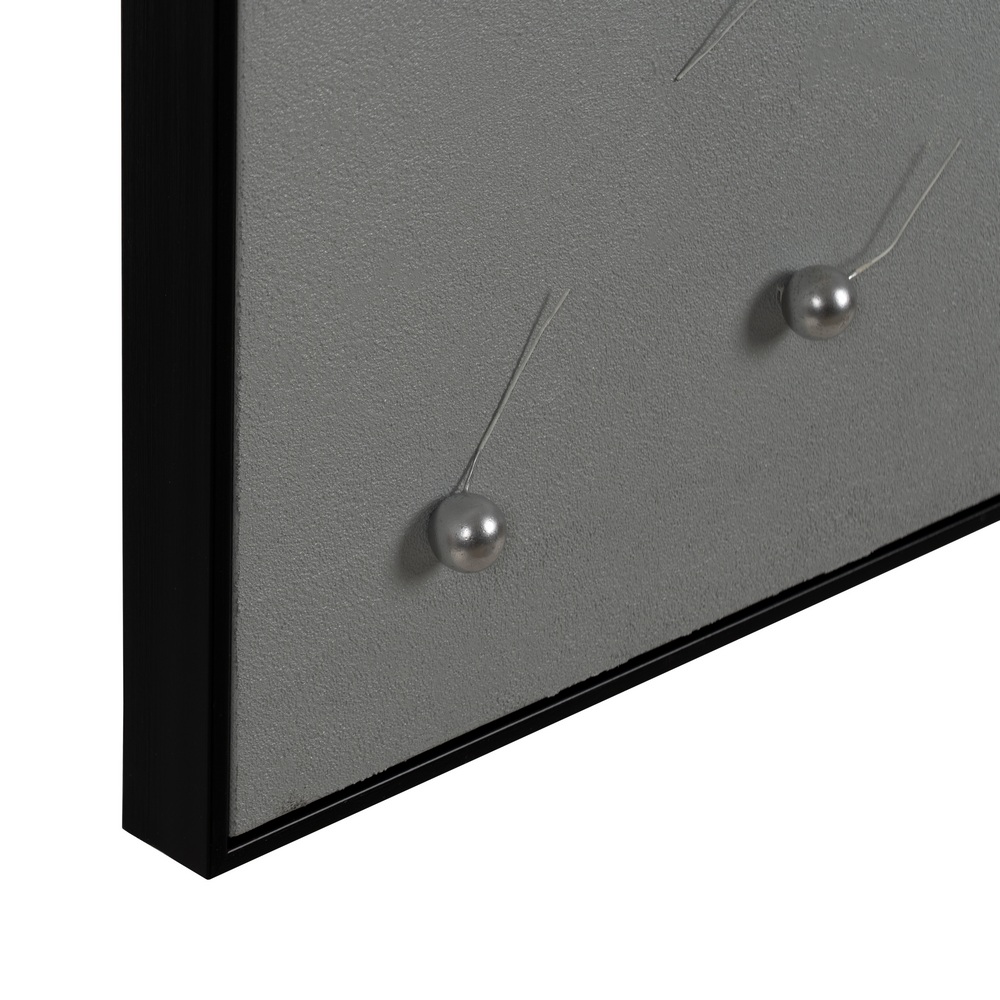 CUADRO ABSTRACTO BLANCO-PLATA 100 X 100 CM - Imagen 6