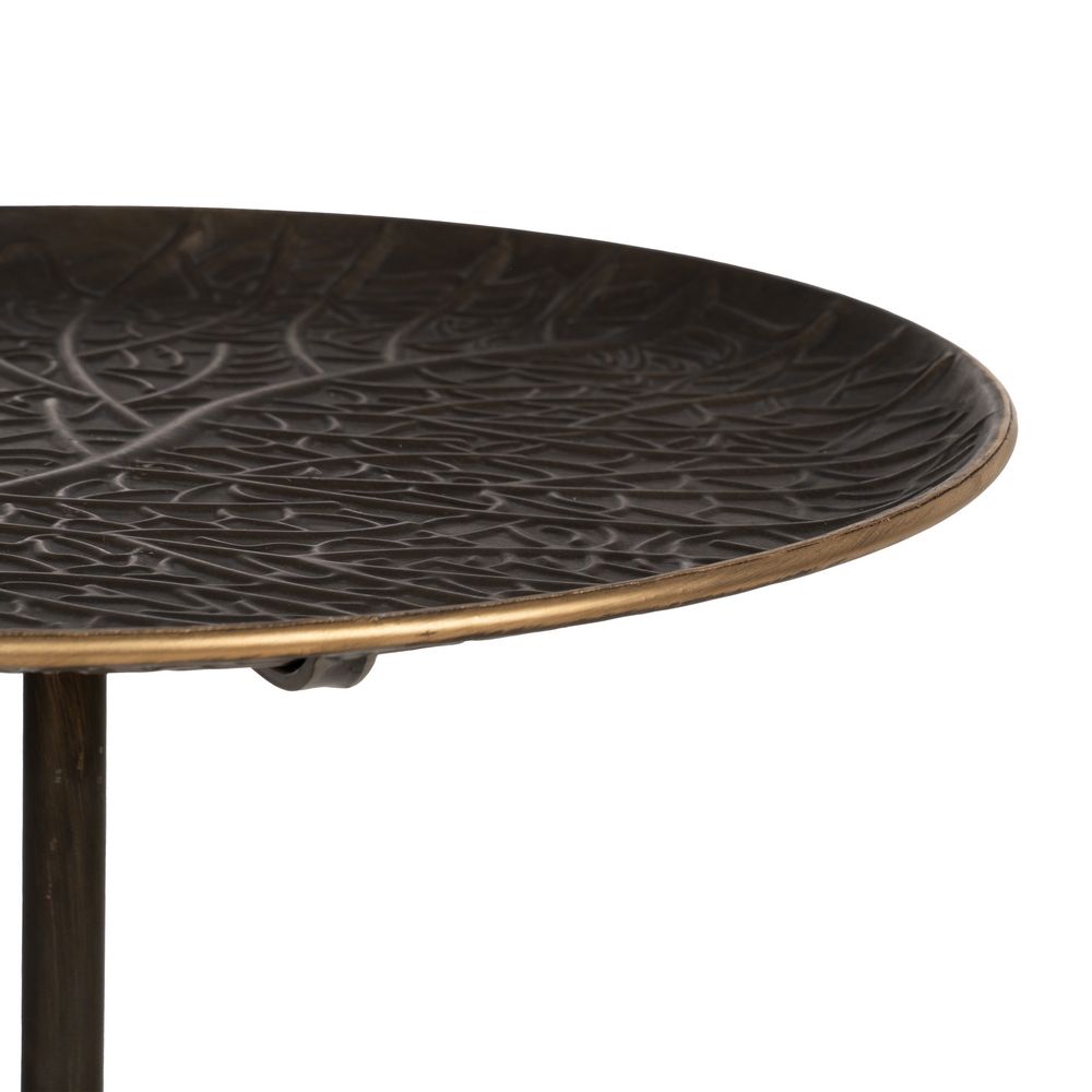 MESITA ORO VIEJO METAL 50 X 50 X 71 CM - Imagen 5