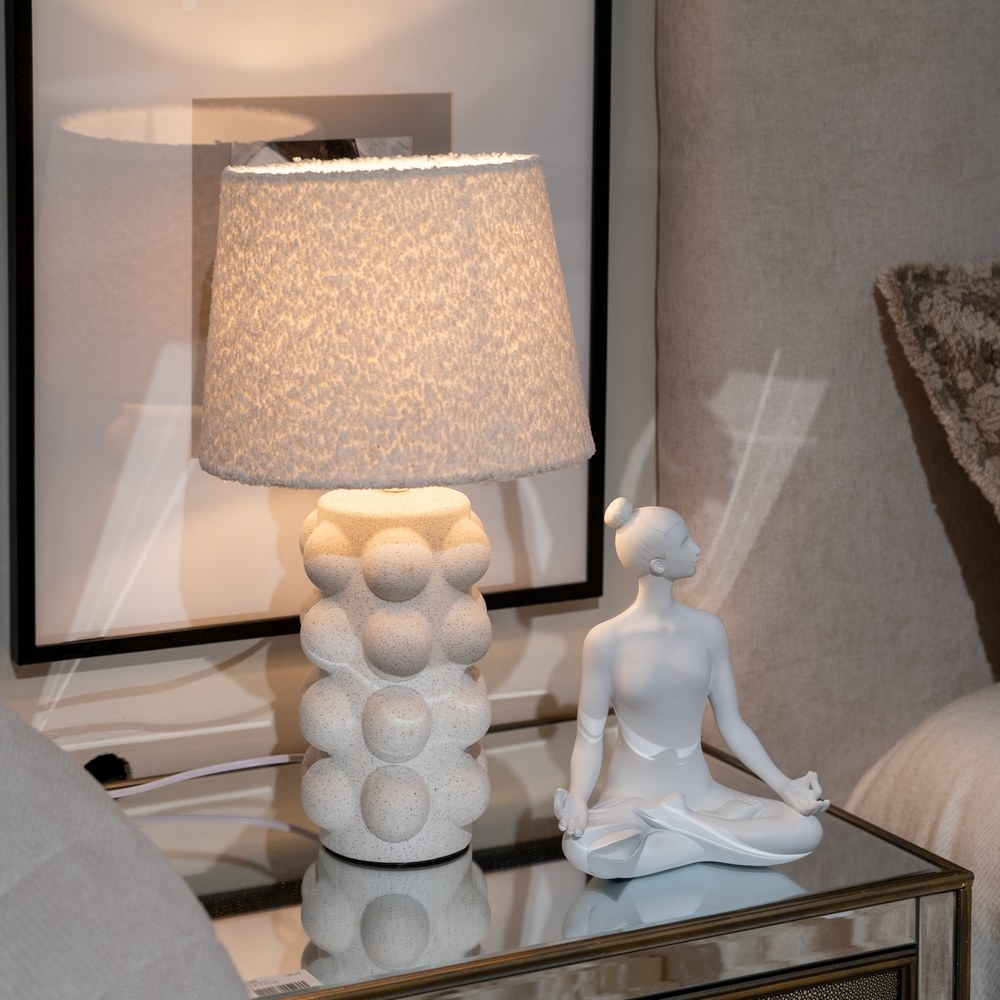 LÁMPARA MESA CERÁMICA ILUMINACIÓN 33 X 33 X 56,50 CM - Imagen 2