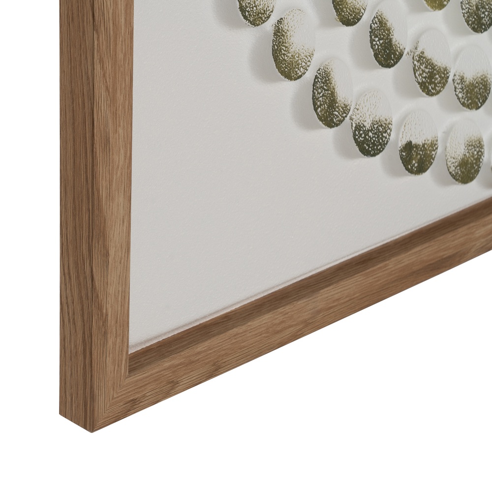 PINTURA RELIEVE MADERA DECORACIÓN 93 X 3 X 93 CM - Imagen 5