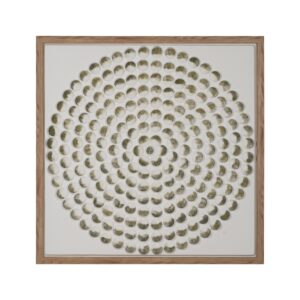 PINTURA RELIEVE MADERA DECORACIÓN 93 X 3 X 93 CM