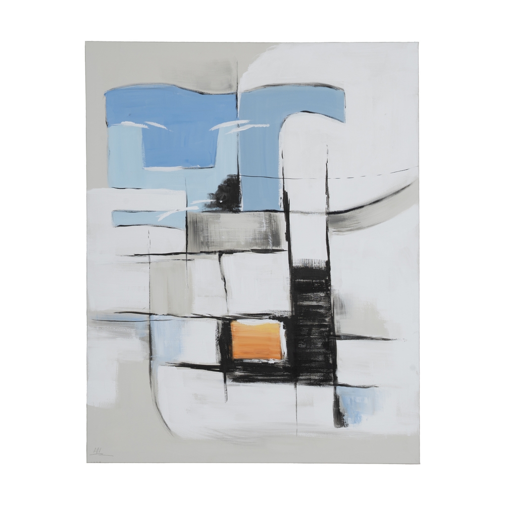 PINTURA ABSTRACTO 2/M LIENZO DECORACIÓN 80 X 100 CM - Imagen 2