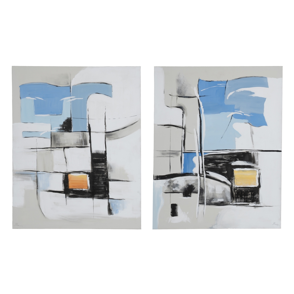 PINTURA ABSTRACTO 2/M LIENZO DECORACIÓN 80 X 100 CM