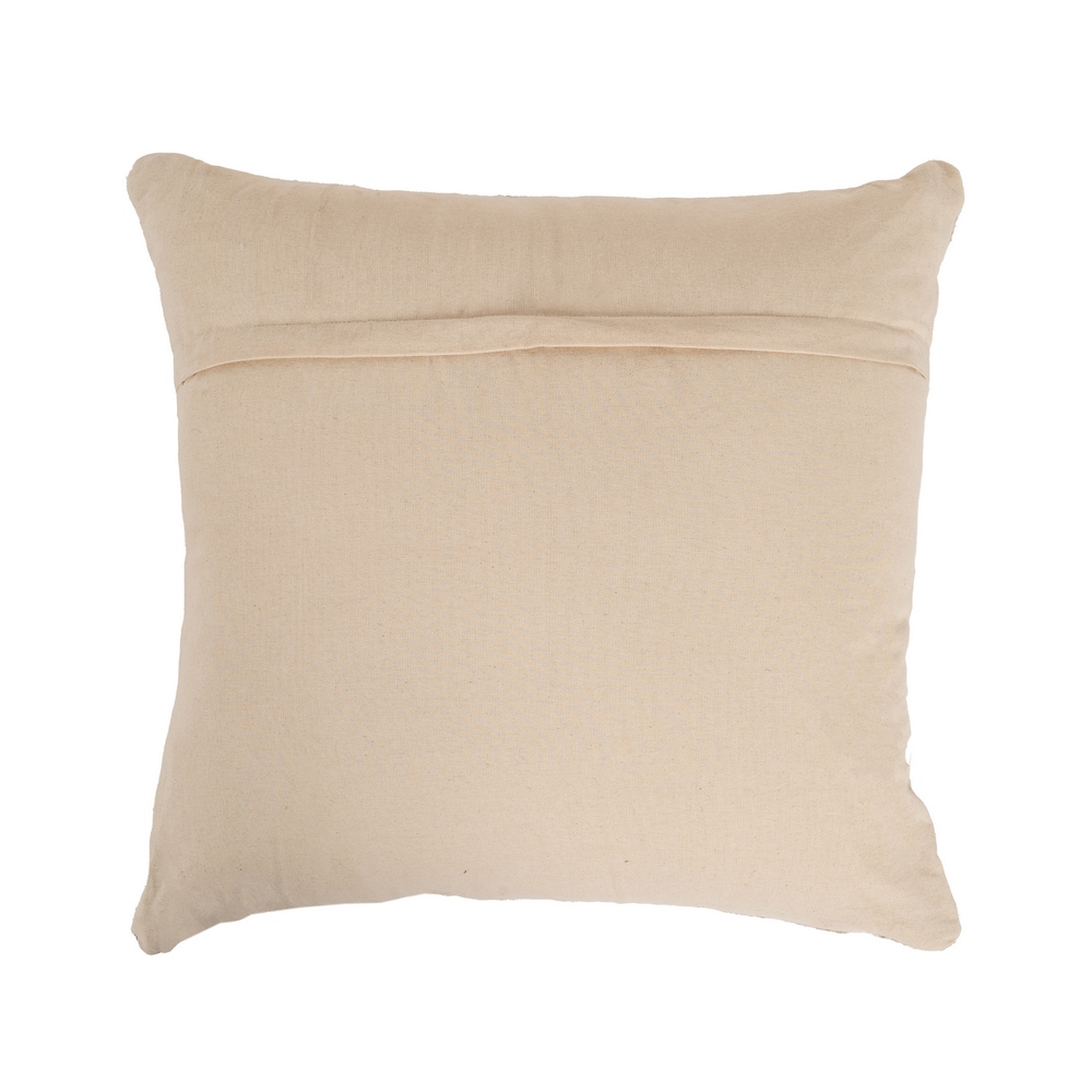 COJÍN BLANCO NATURAL LANA-ALGODÓN 45 X 45 CM - Imagen 2