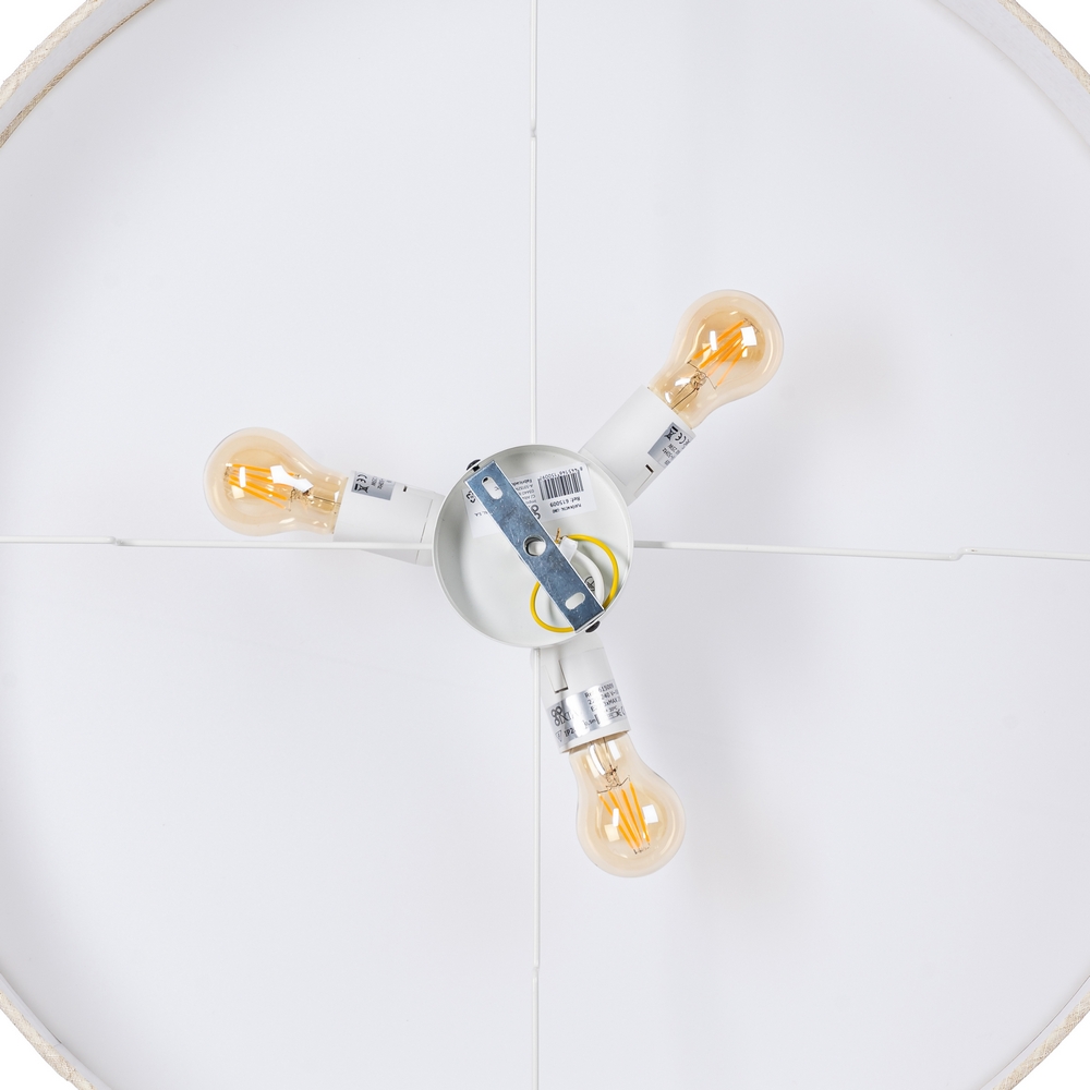 PLAFÓN CRUDO METAL / LINO 70 X 70 X 15 CM - Imagen 5