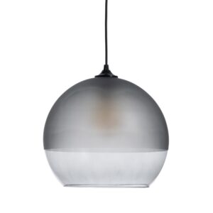 LÁMPARA DECORACIÓN GRIS CRISTAL 30 X 30 X 25 CM