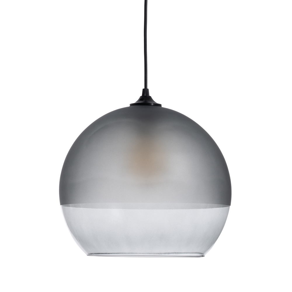 LÁMPARA DECORACIÓN GRIS CRISTAL 30 X 30 X 25 CM