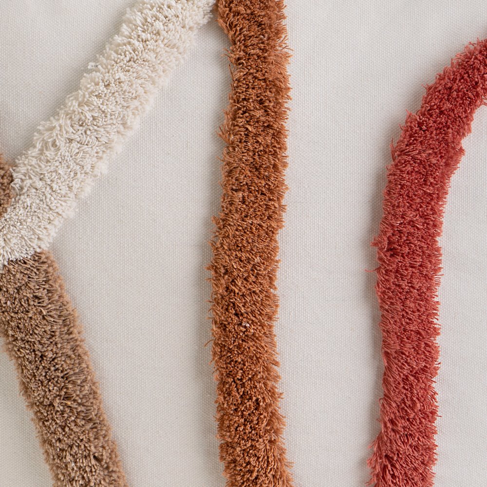 COJÍN 2/M POLIALGODÓN MARRÓN 45 X 45 CM - Imagen 2