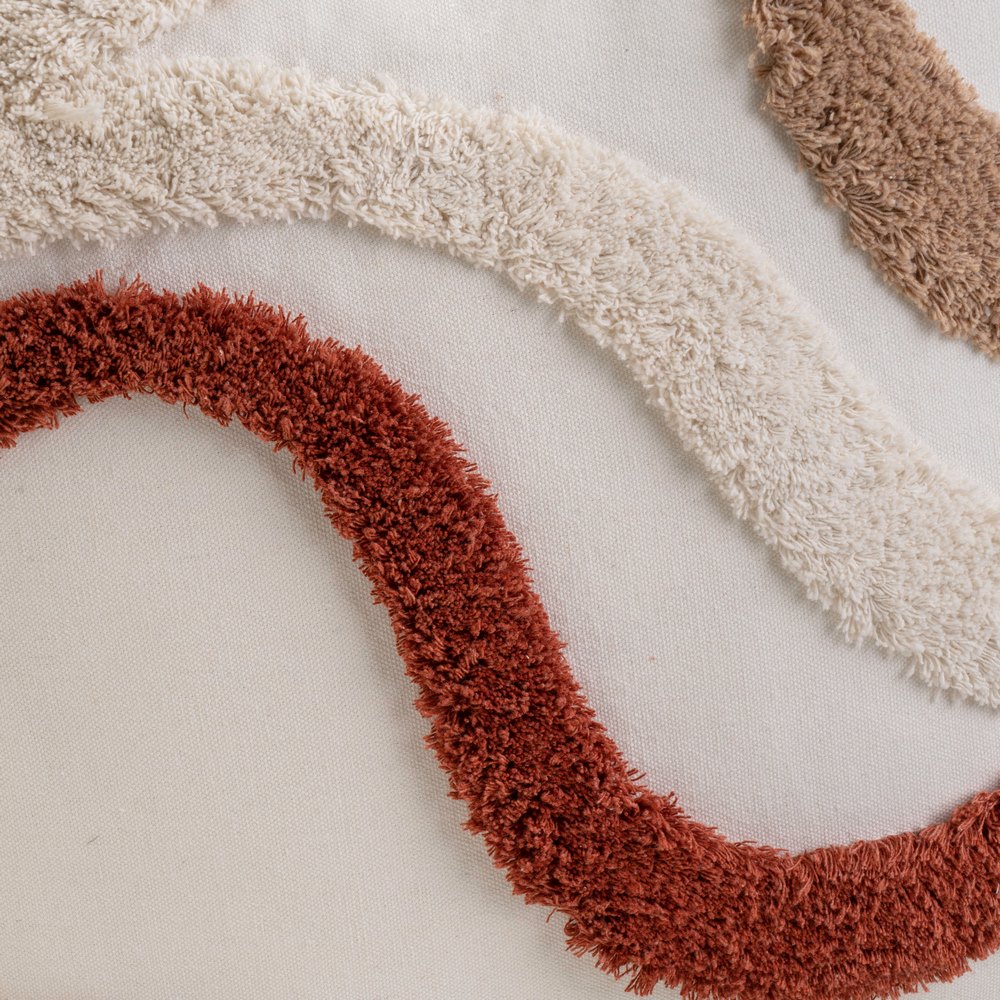 COJÍN 2/M POLIALGODÓN MARRÓN 45 X 45 CM - Imagen 3