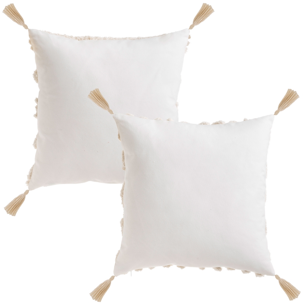 COJÍN 2/M POLIALGODÓN NATURAL 45 X 45 CM - Imagen 4