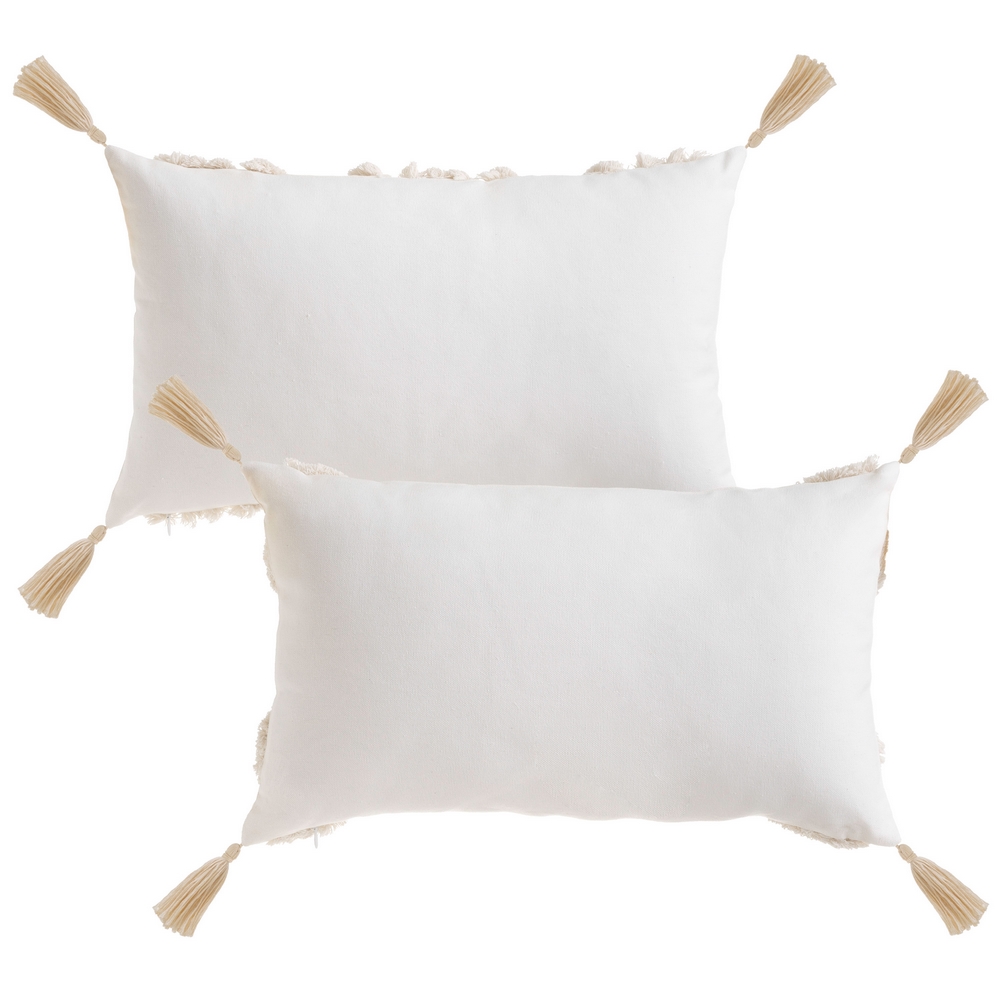 COJÍN 2/M POLIALGODÓN NATURAL 50 X 30 CM - Imagen 4